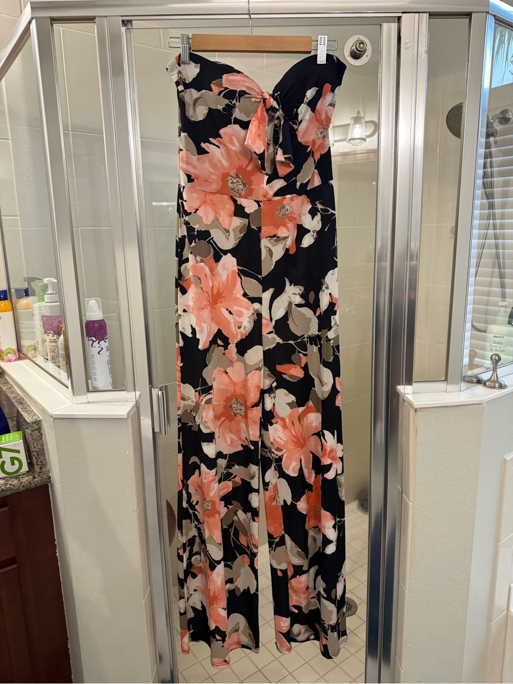 Pink Lily Strapless Jumpsuit